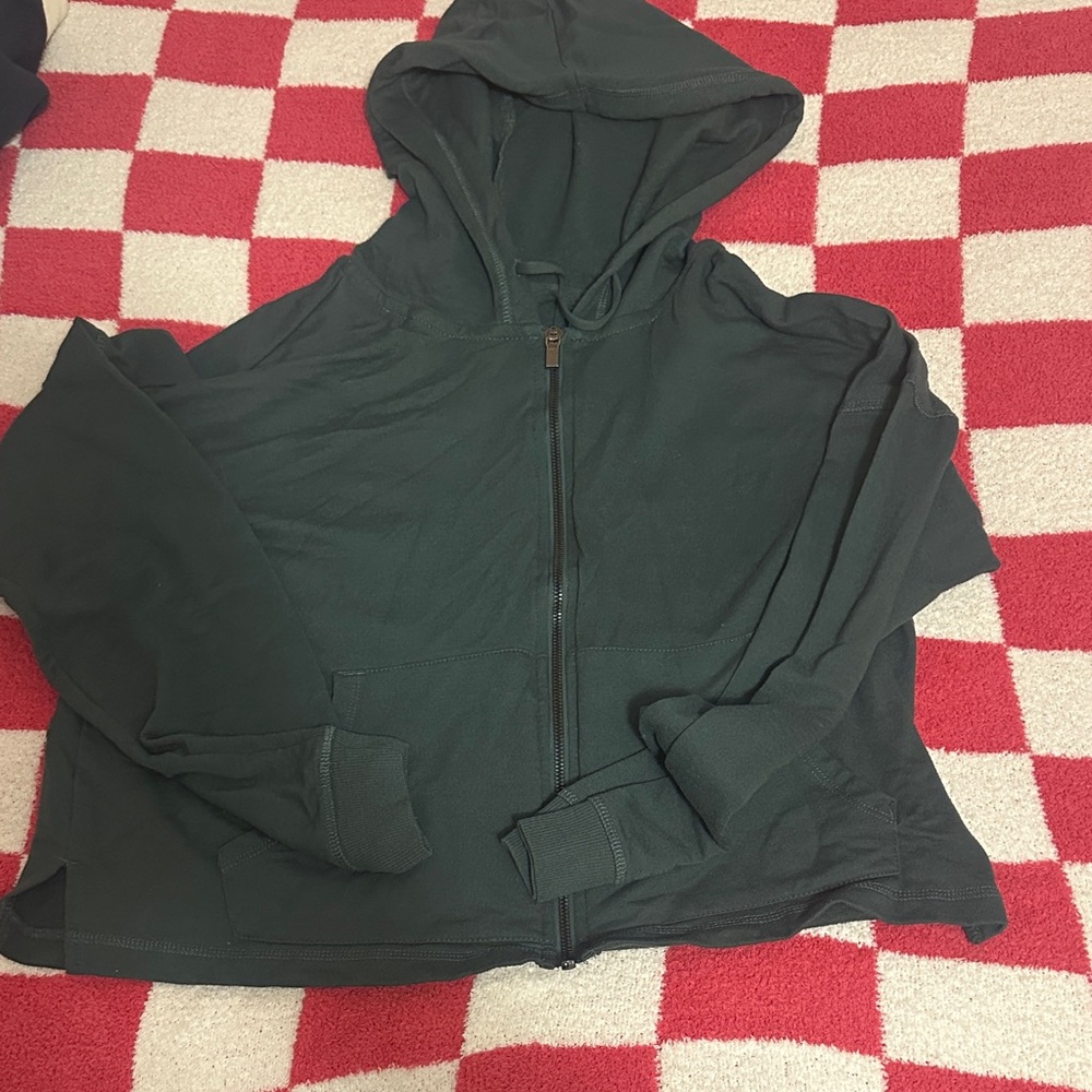 90 Degree By Reflex Forest Green Hoodie